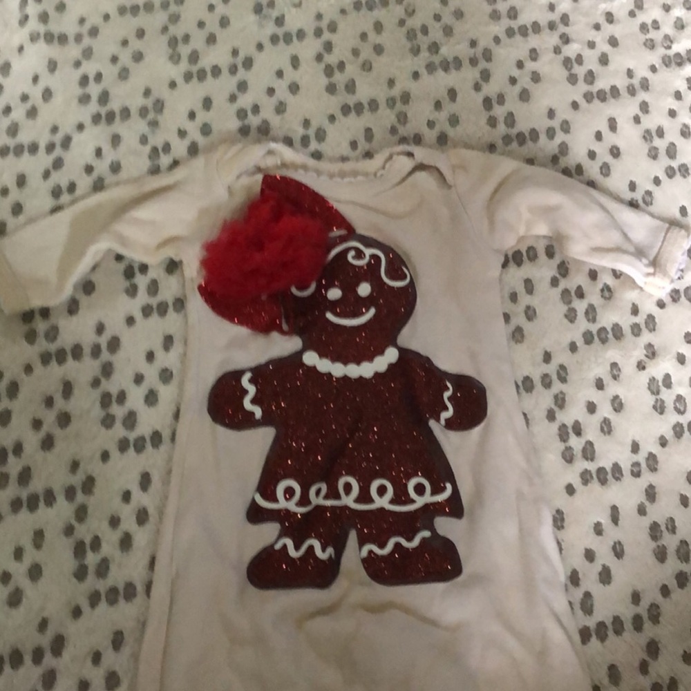 Gingerbread girl baby gown